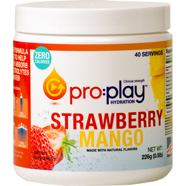 Hydration Health Products Pro:play Hydration Powder Tub, Strawberry Mango, PK12 31153